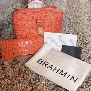 Brahmin Evie Poppy Melbourne w/Wallet